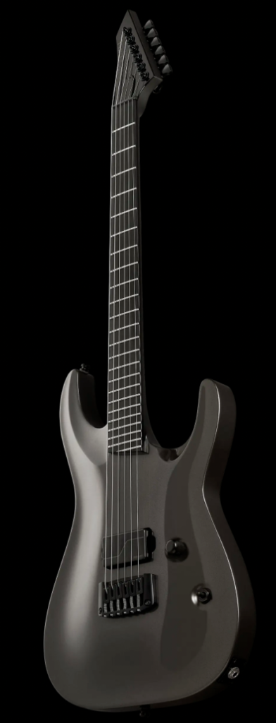 ESP MT-1 Mick Thomson signature guitar showing body and set neck construction