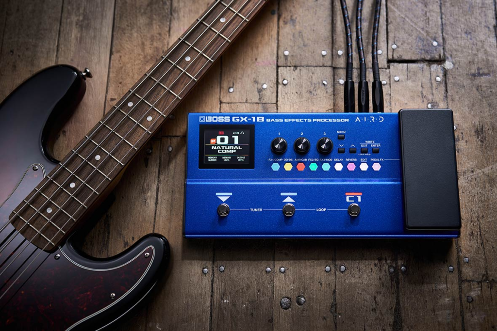BOSS GX-1B bass effects processor for USB recording and live stage performance