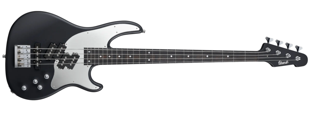 Edwards Mark-IV LOUDNESS 45th Anniversary bass in Black Satin finish with ash body