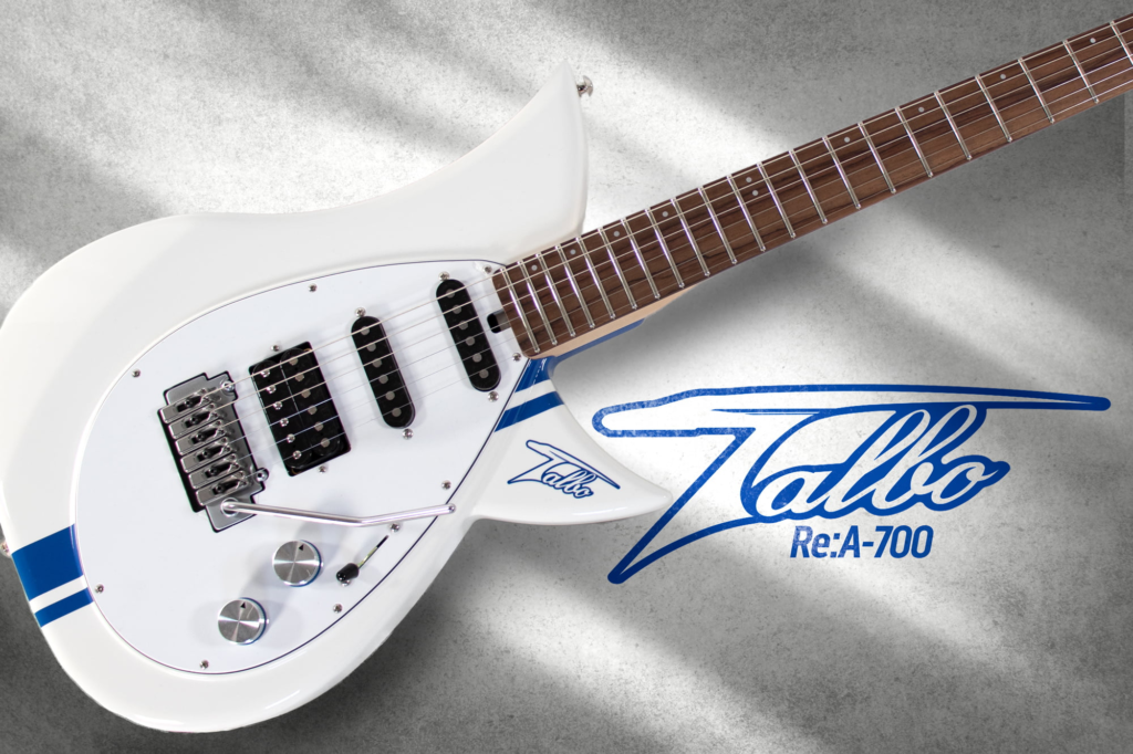 Tokai Re:A-700 Talbo electric guitar made from recycled Shinkansen N700 aluminum