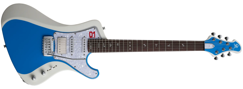 GrassRoots G-STREAM-Miku SNOW MIKU Edition body in white and blue SNOW MIKU finish