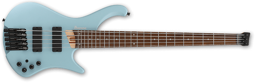 Ibanez EHB605 5-string headless bass in blue finish