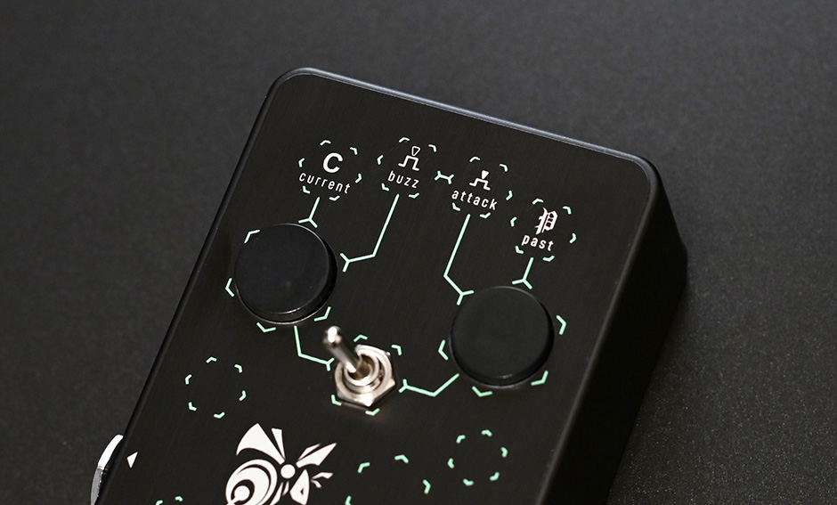 Limetone Audio pierce control section with past current toggle and buzz attack switch