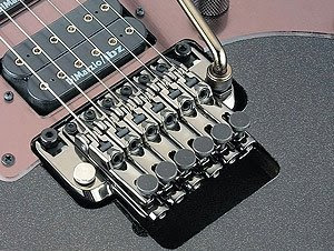 Ibanez Edge Pro tremolo bridge installed on RG series electric guitar