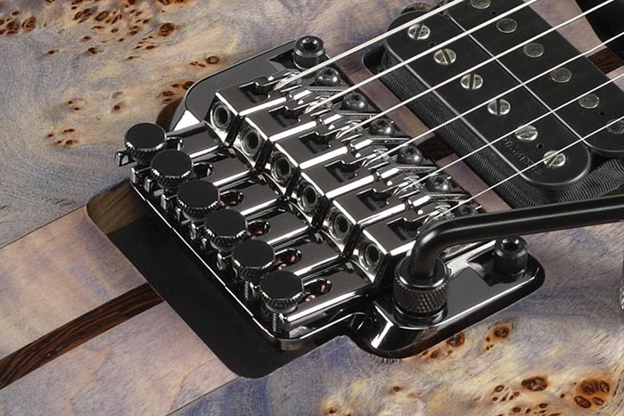 Ibanez Edge Zero II tremolo bridge on modern RG series electric guitar