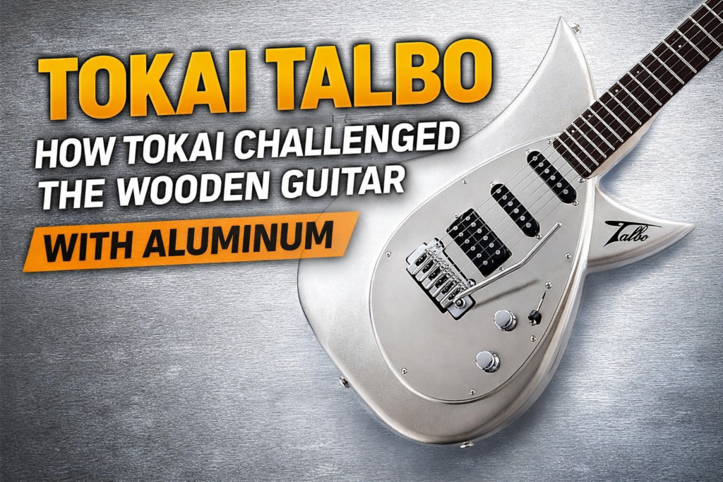 Tokai Talbo aluminum-body guitar - article thumbnail: How Tokai Challenged the Wooden Guitar with Aluminum