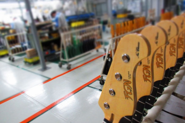 Fujigen guitar factory in Matsumoto, Nagano, the Japanese workshop
