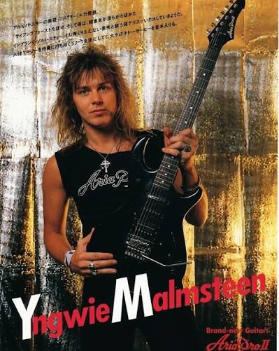Aria Pro II XX flying-V guitar associated with Yngwie Malmsteen