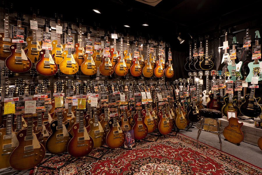 Interior of an Ishibashi Music store