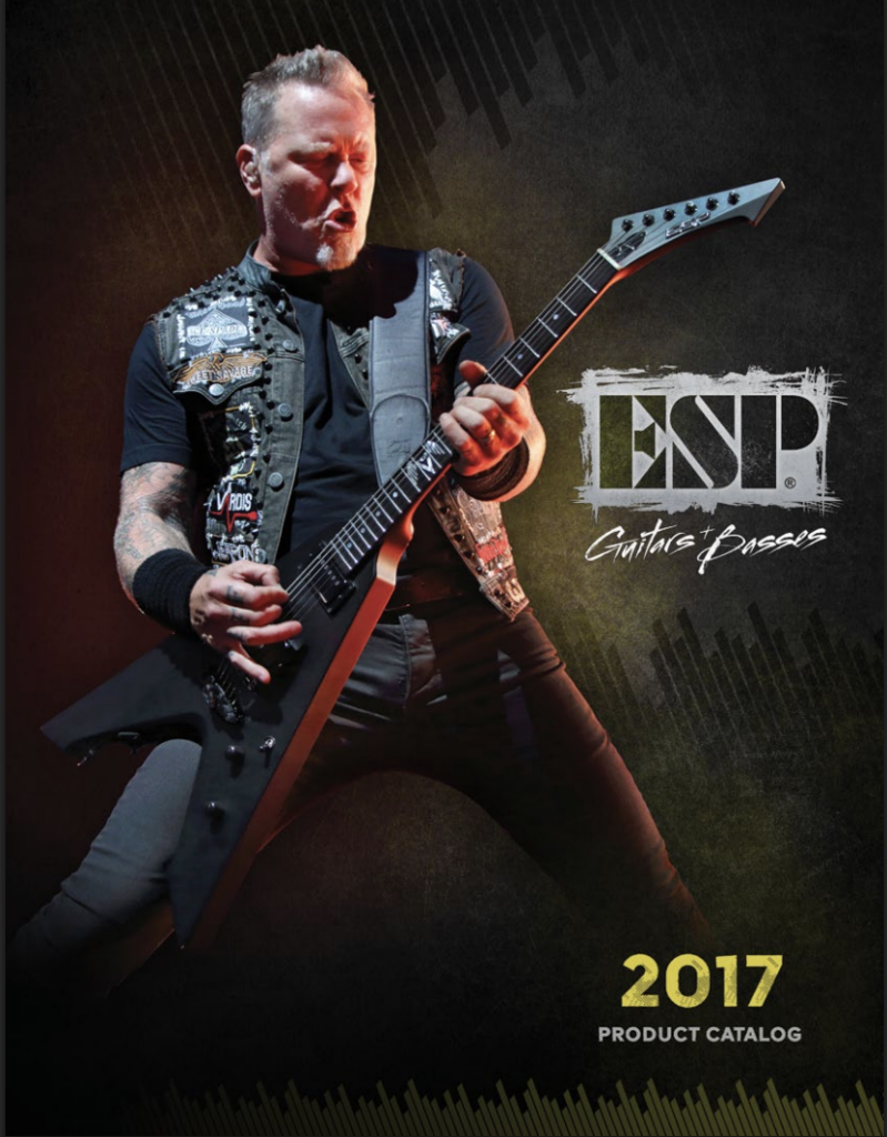 ESP James Hetfield Vulture V-shaped signature guitar