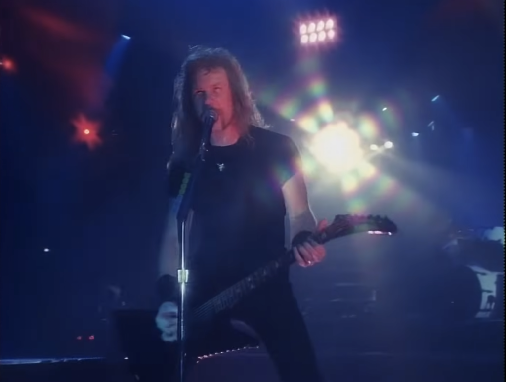 James Hetfield's 1991 ESP MX-250 Snake with snake fretboard inlay from the Black Album