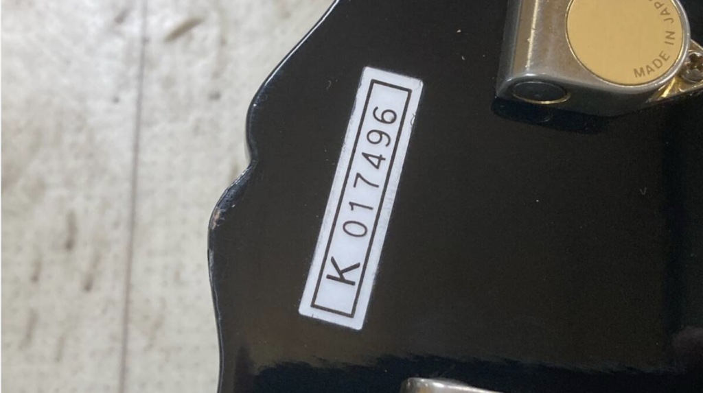Terada vs. FujiGen Orville by Gibson headstock logo differences — 1991 Terada and 1994 FujiGen lettering