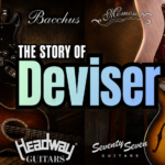 The Story of Deviser thumbnail — a collage of its Bacchus, Momose, Headway and Seventy Seven guitar brands