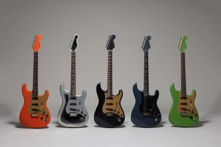 Fender Japan-Inspired Stratocaster, all five Japan-only limited models lined up