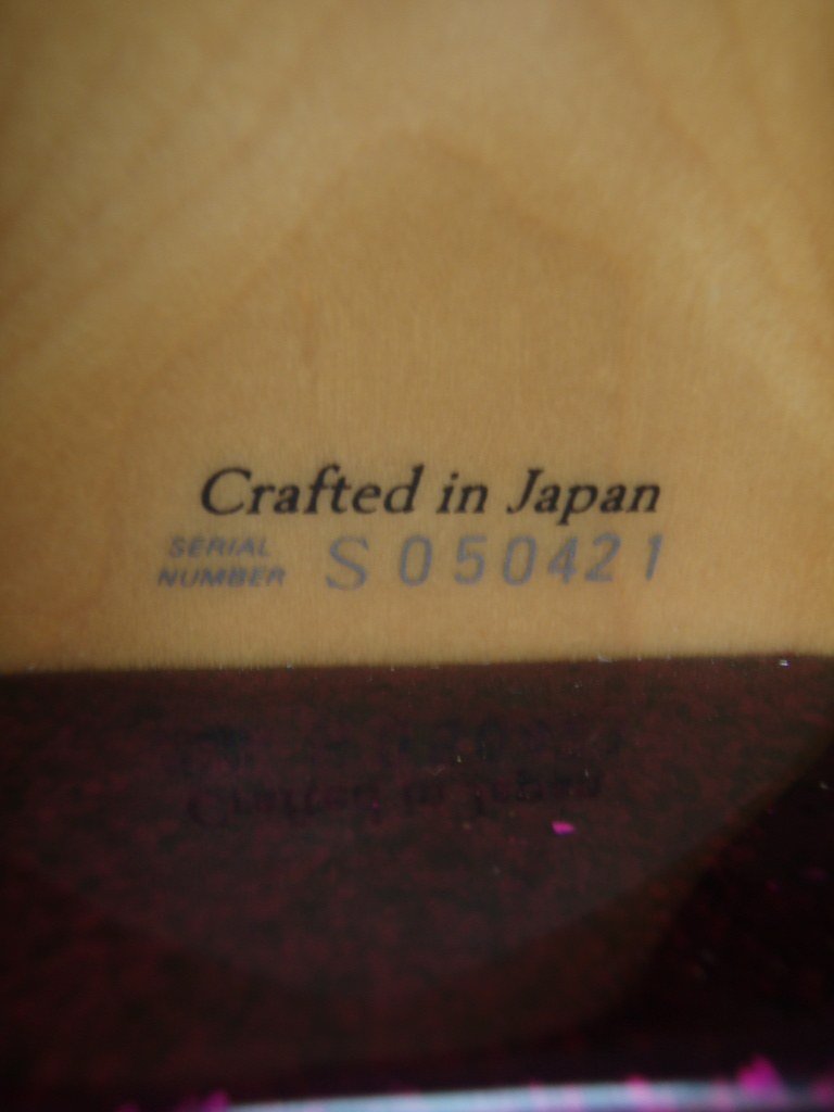 Fender Japan Crafted in Japan S0 serial on a Jazzmaster