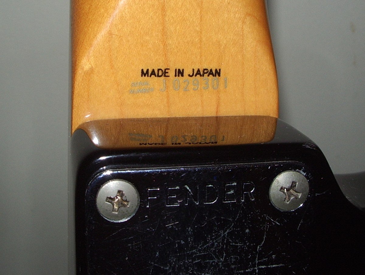 Fender Japan guitars: FujiGen-era serial with Made in Japan