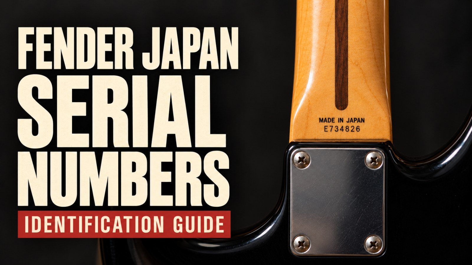 Fender Japan Serial Numbers: The Essential Guide from JV to JD (1982-2015)