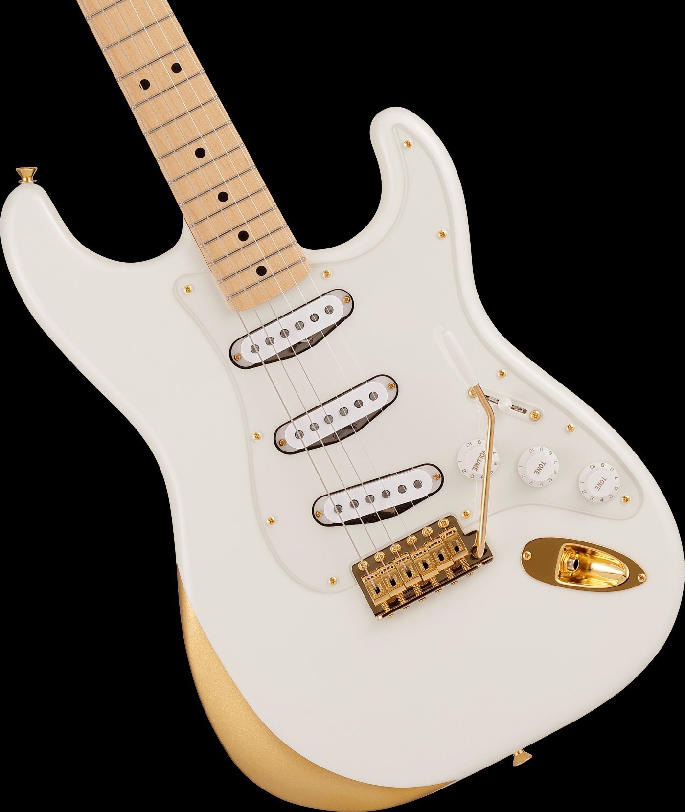 Fender Ken Stratocaster Experiment #1 kintsugi white and gold