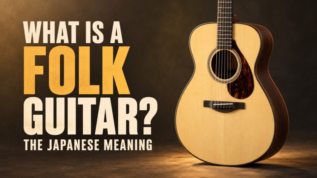 What is a folk guitar: the Japanese meaning