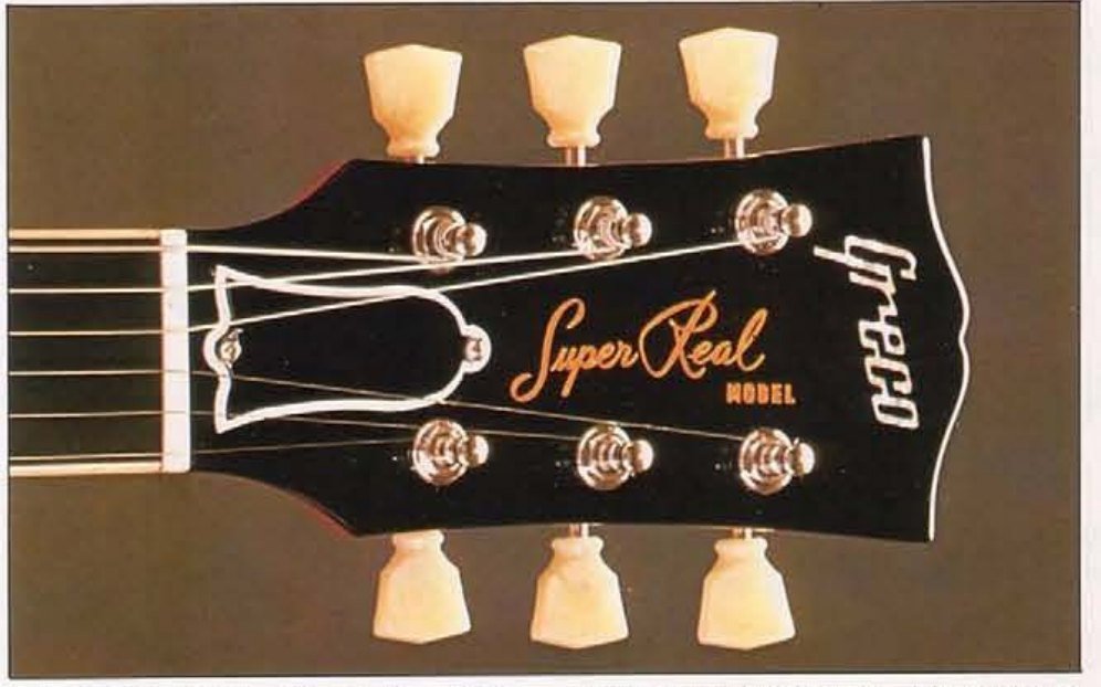 Greco Super Real Model headstock logo