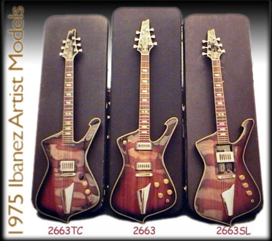1975 Ibanez Artist models 2663TC, 2663 and 2663SL