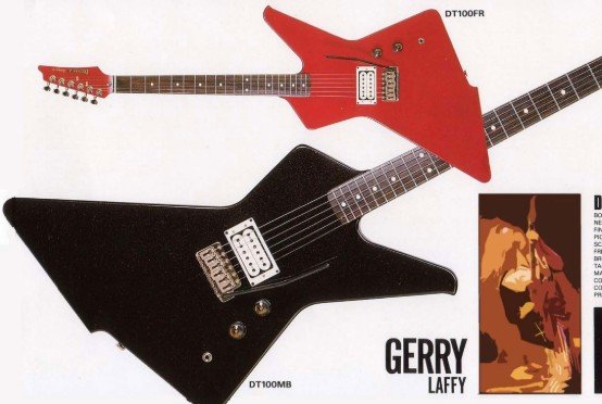 Ibanez Destroyer II DT100 in red and black