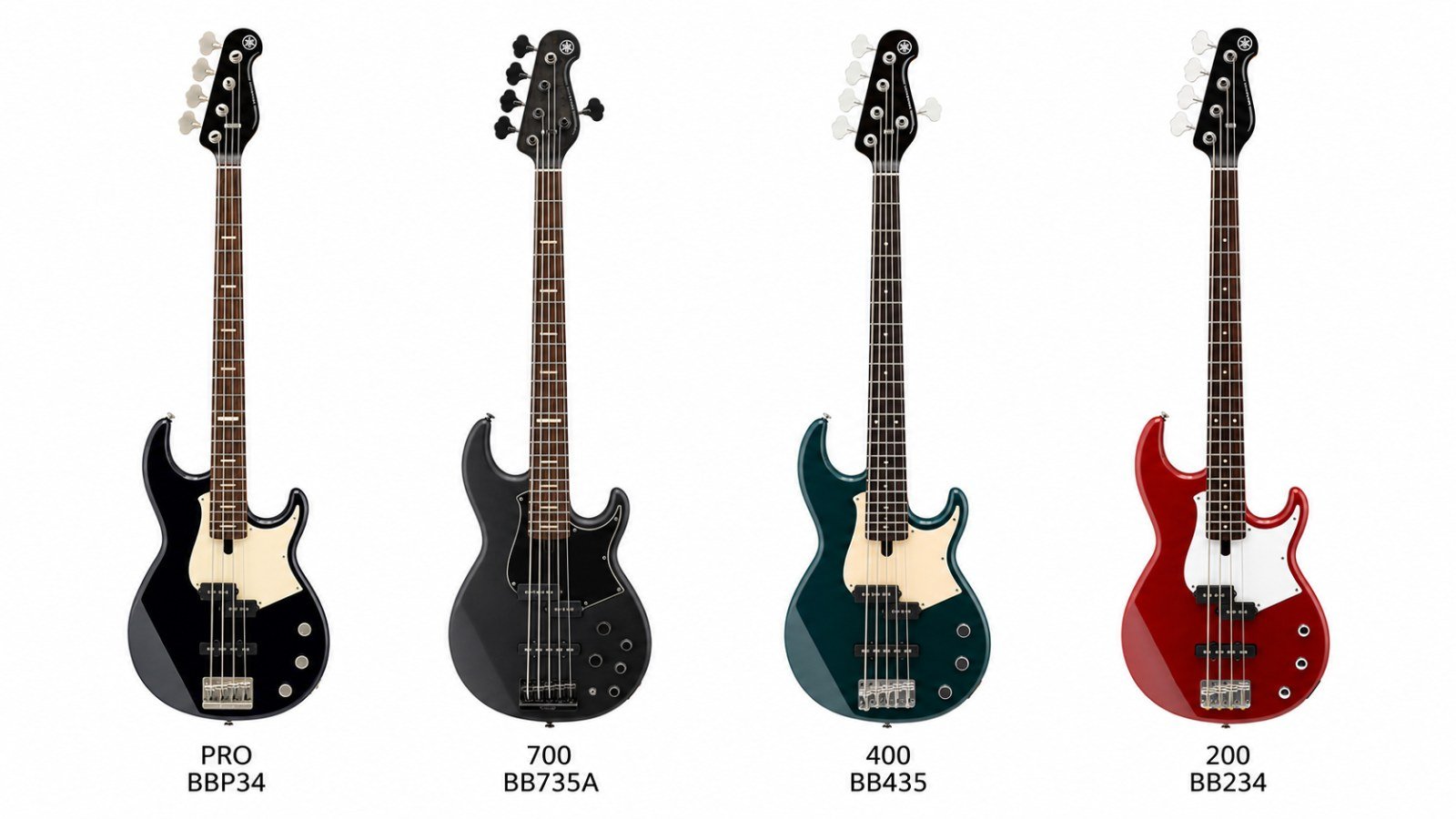 Yamaha BB bass Pro, 700, 400 and 200 series