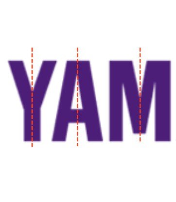 Yamaha music logo asymmetric letters